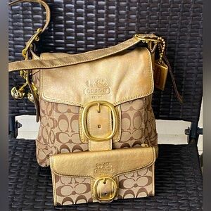 Coach Bleeker Handbag and Matching Wallet
